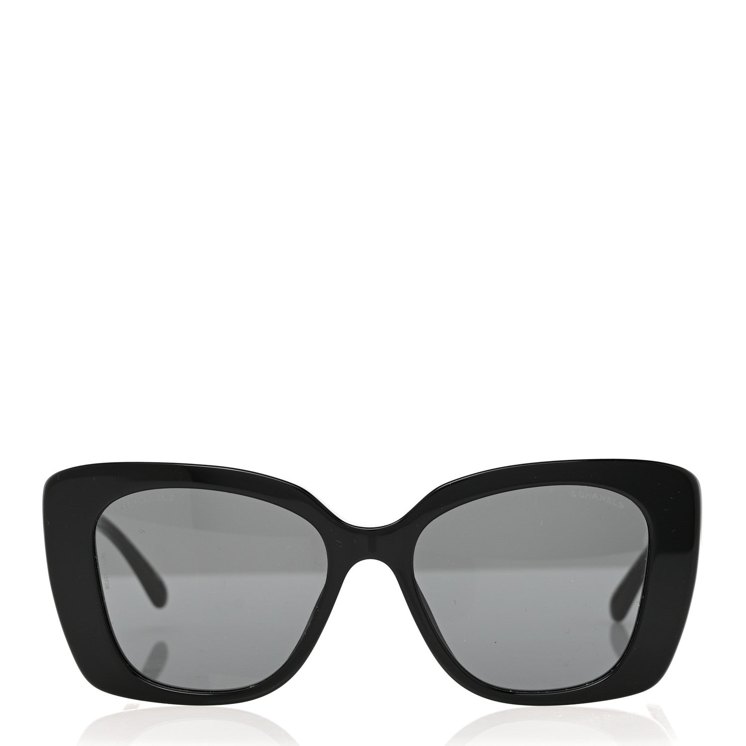 Chanel Acetate Strass Square Sunglasses 5422-B-A Black White 2 of 7