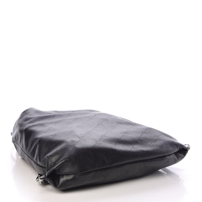 Stella McCartney Eco Alter Nappa Perforated Logo Drawstring Backpack Black 4 of 13
