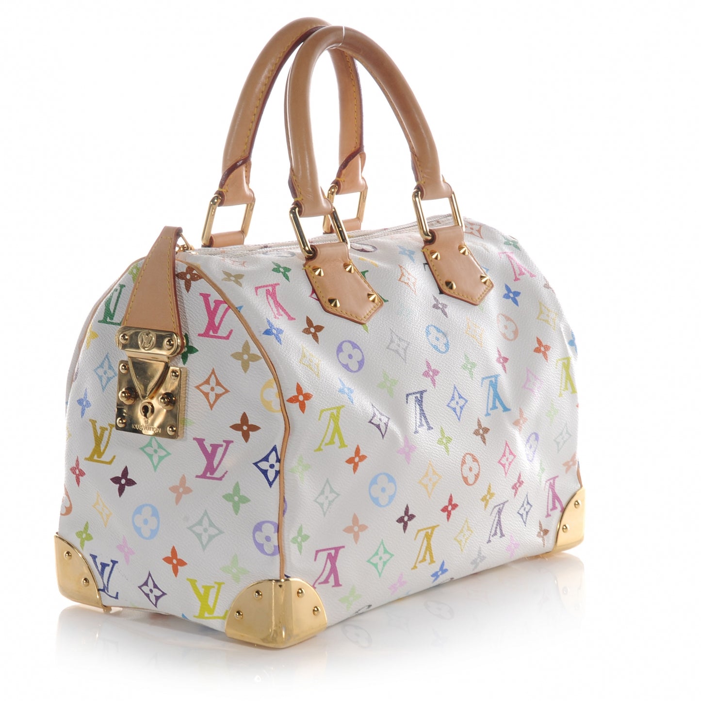 Monogram Multicolor Speedy 30 White