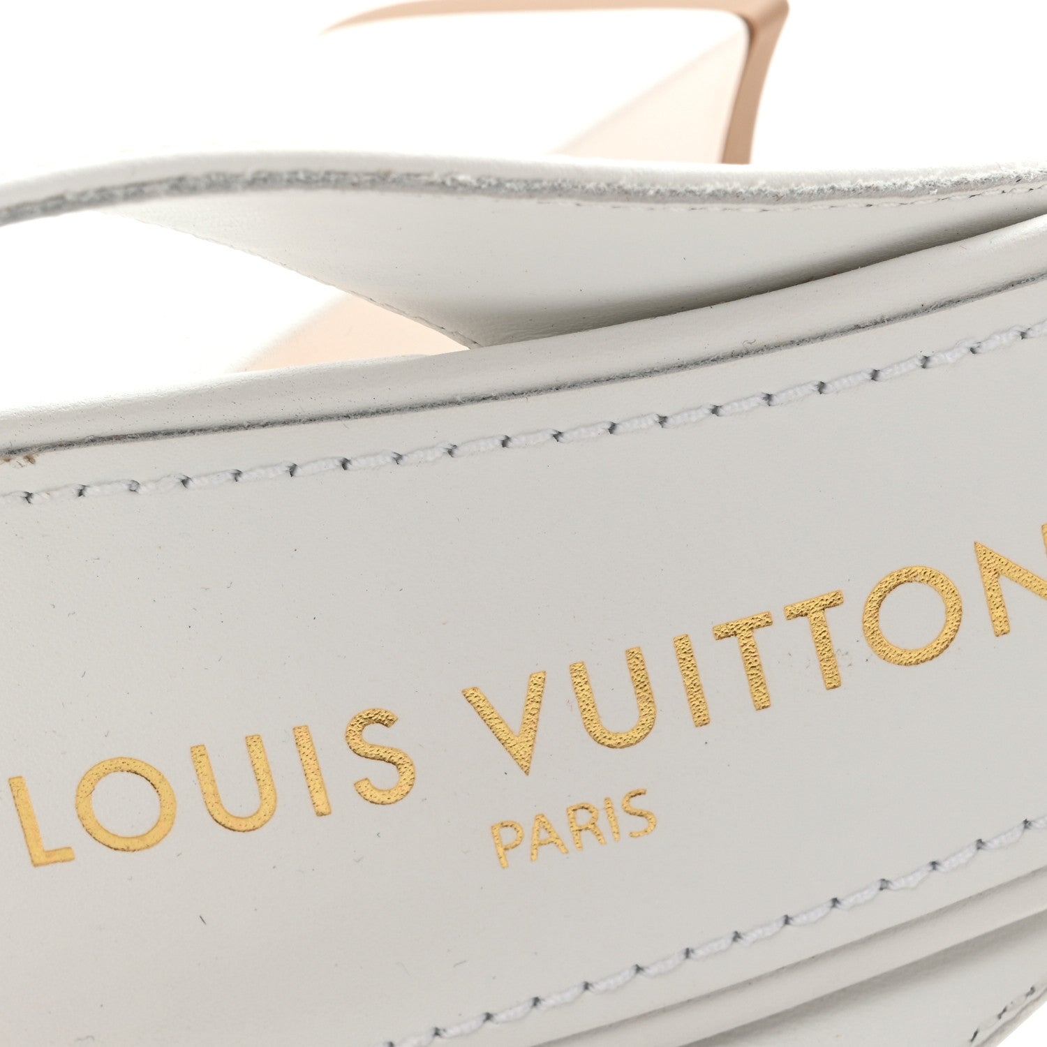 Louis Vuitton Calfskin LV Isola Sandals 40 White 7 of 10