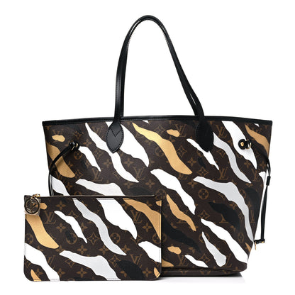 Louis Vuitton X LOL Monogram Neverfull MM Gold Silver 1 of 10