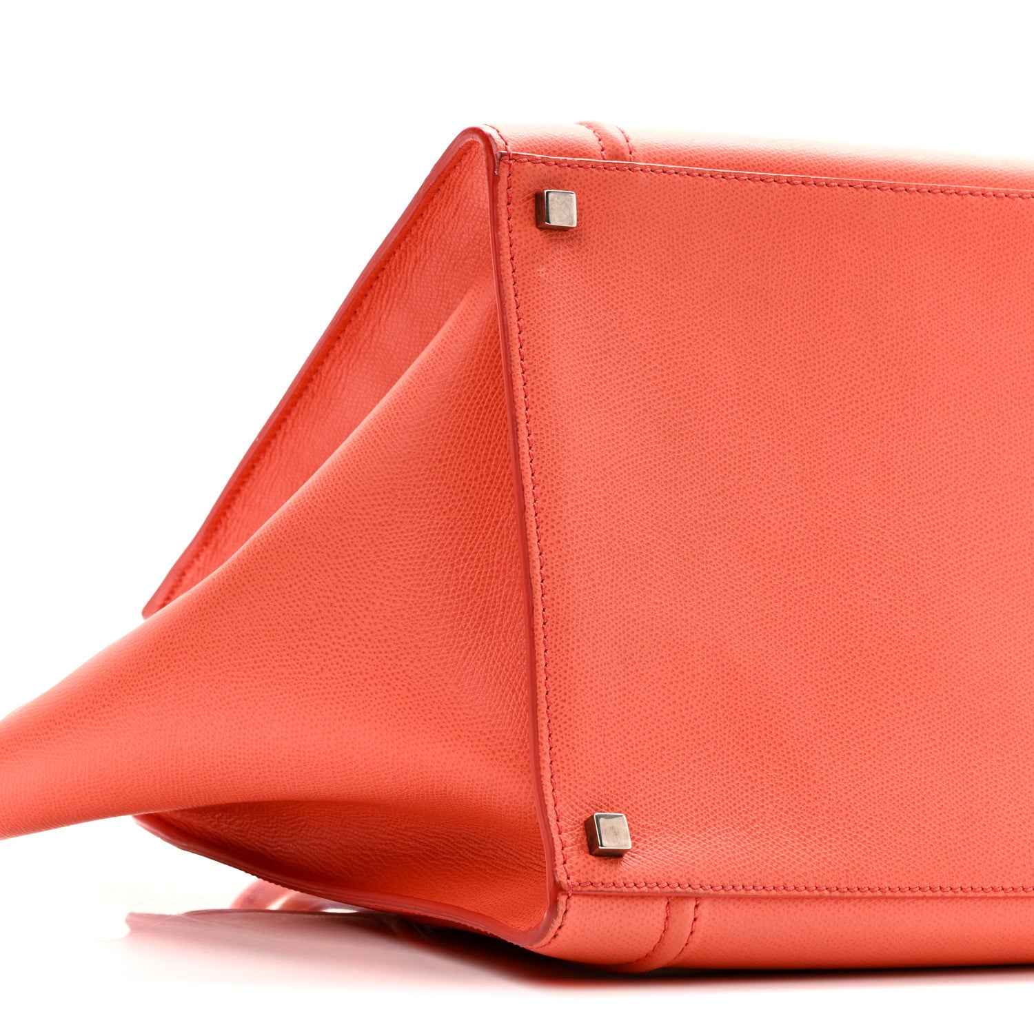 Celine Grained Calfskin Medium Phantom Luggage Coral 8 of 9