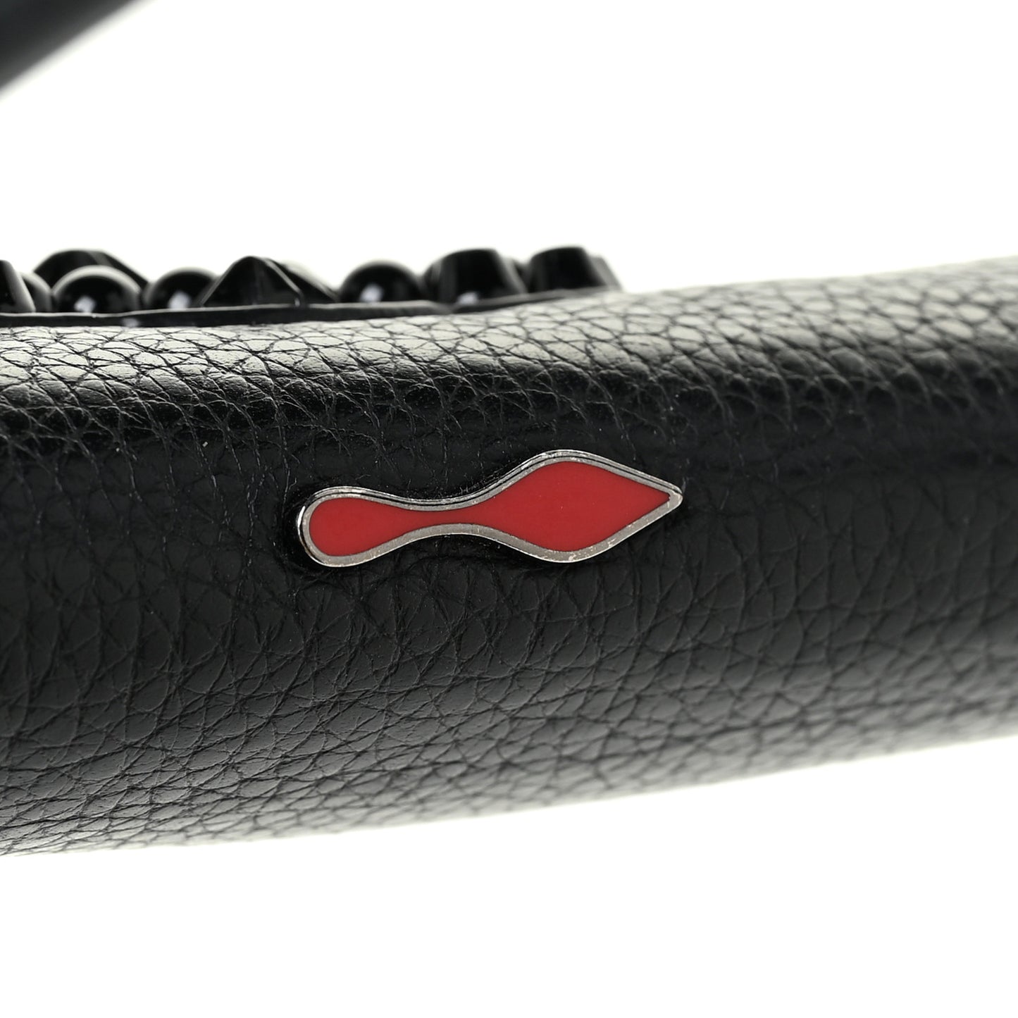 Calfskin Embellished Baguette Black
