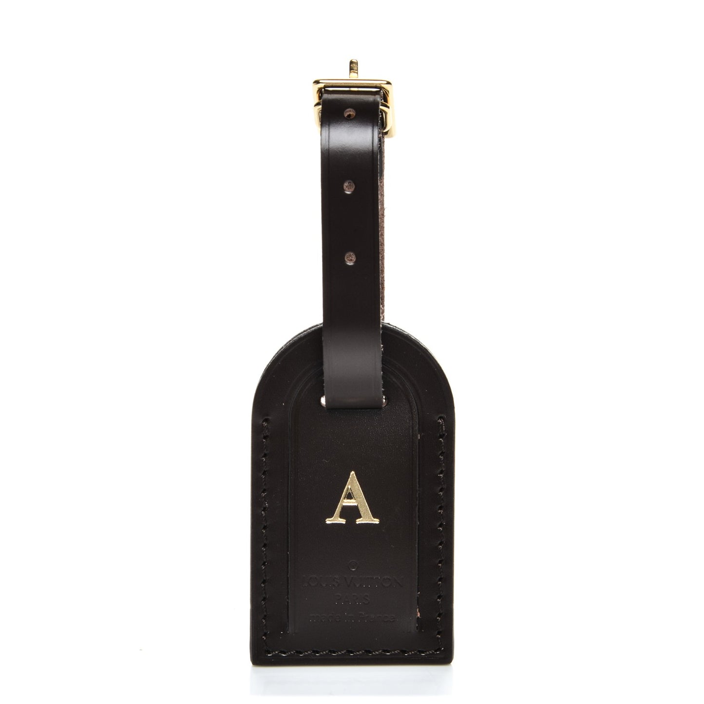 Calfskin Luggage Tag Ebene