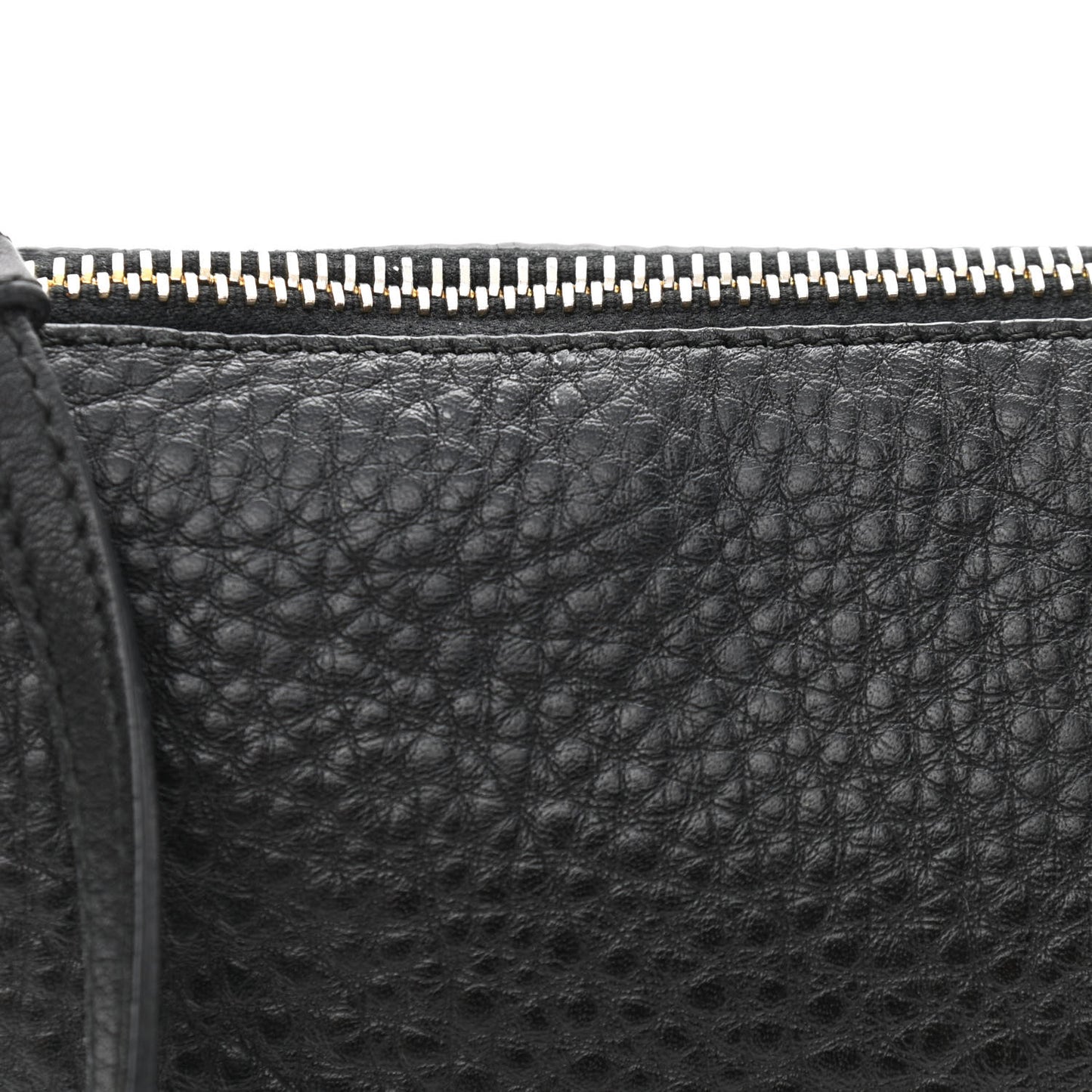 Vitello Daino Pochette Bag Black