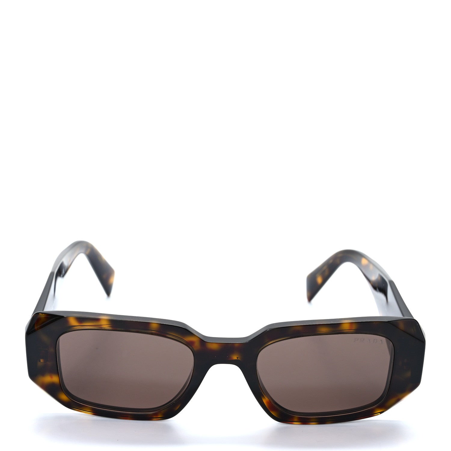 Prada Acetate Symbole Sunglasses SPR 17W Havana 2 of 8