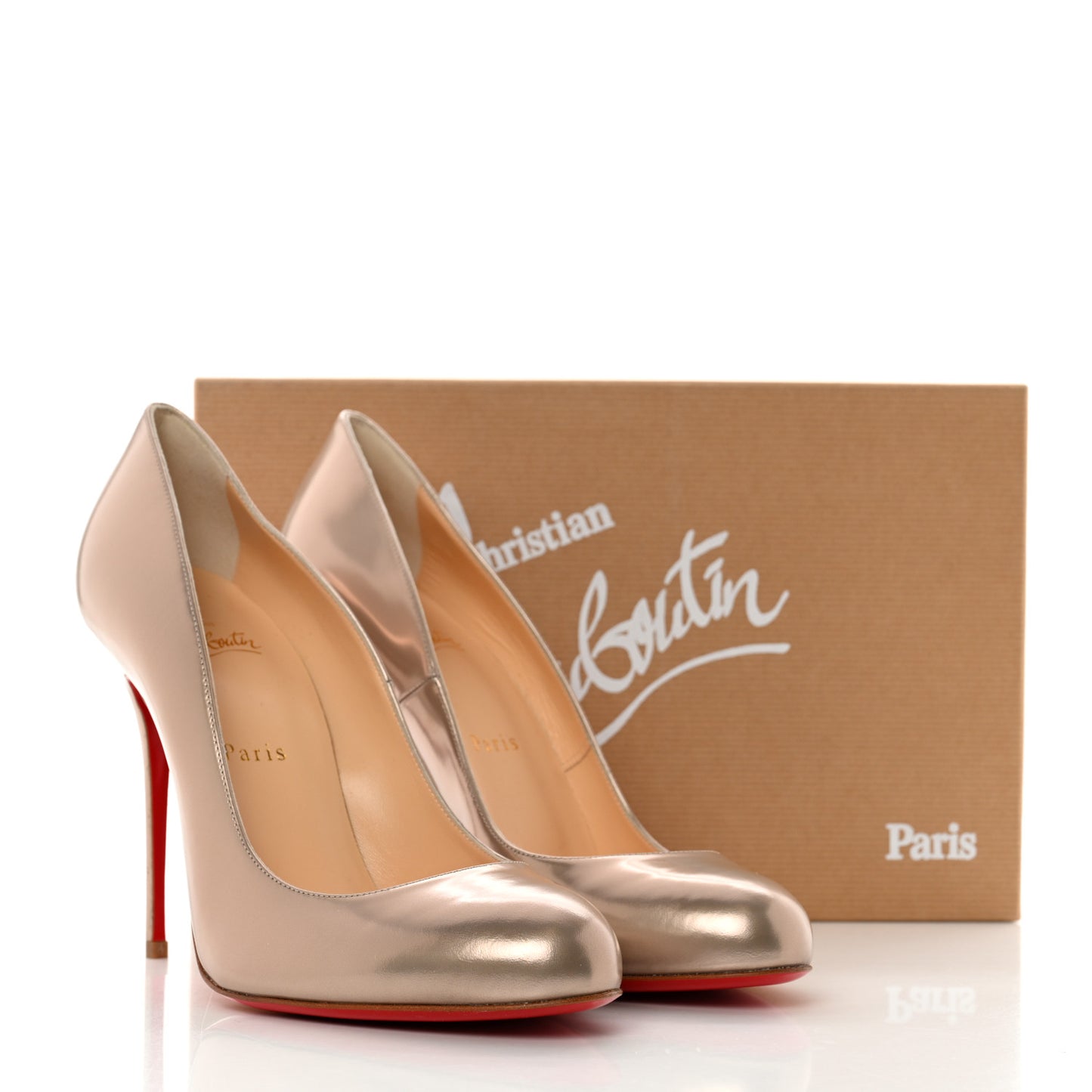 Calfskin Fifi 100 Pumps 41 Beige