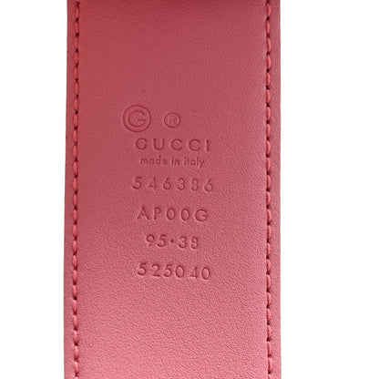 Gucci Moon Calfskin Interlocking G 37mm Belt 95 38 Glossy Pink 5 of 10