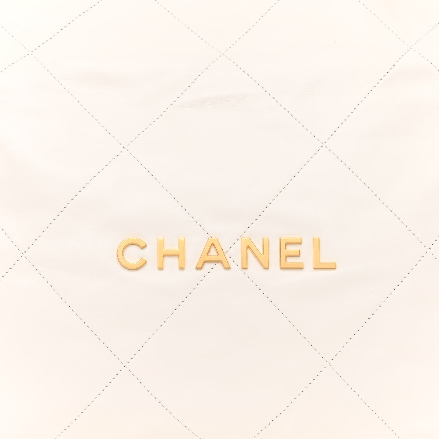 Chanel Shiny Calfskin Quilted Chanel 22 White 10 of 12