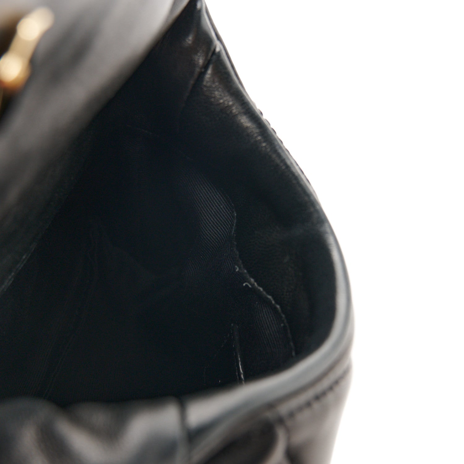Saint Laurent Lambskin Monogram Loulou Puffer Pouch Clutch Black 11 of 11