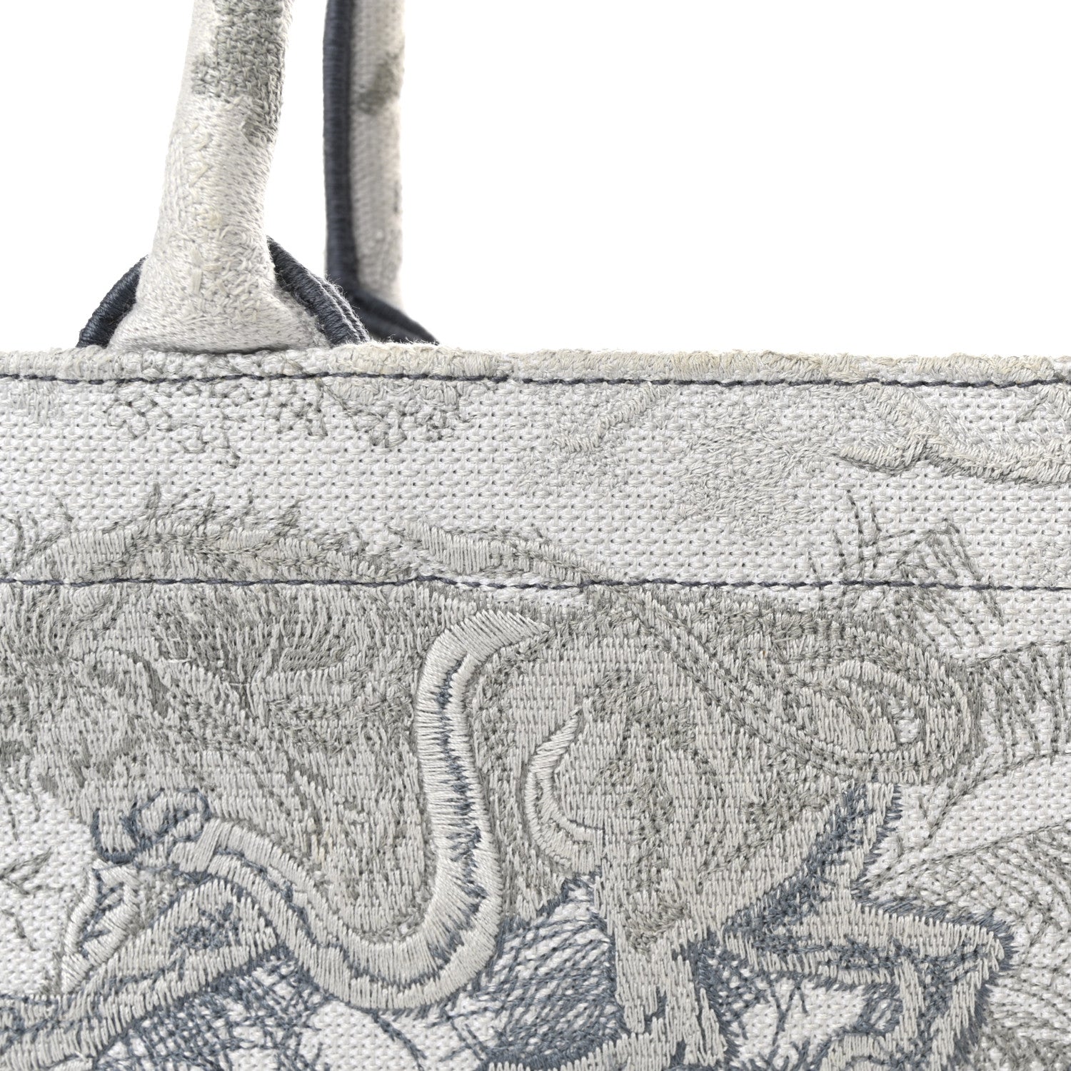 Christian Dior Gradient Canvas Embroidered Large Dioriviera Toile De Jouy Book Tote Blue 7 of 9