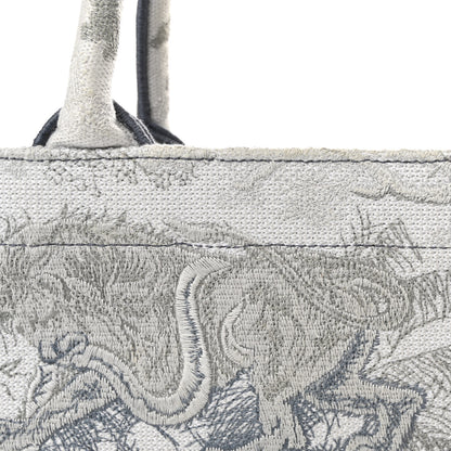Christian Dior Gradient Canvas Embroidered Large Dioriviera Toile De Jouy Book Tote Blue 7 of 9