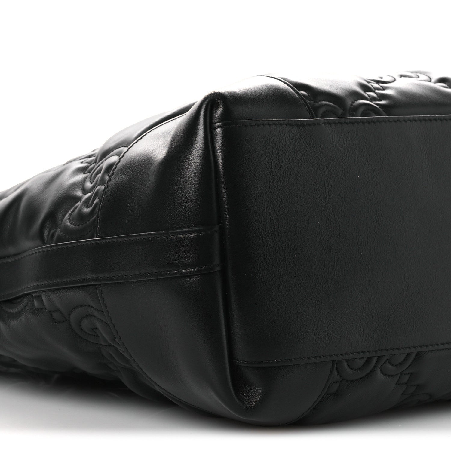 Gucci Calfskin GG Matelasse Medium Ophidia Shopping Tote Black 9 of 12