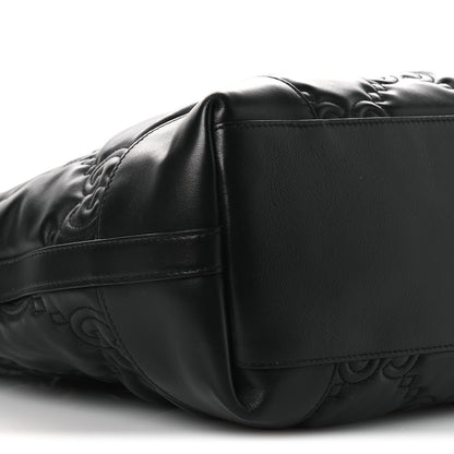 Gucci Calfskin GG Matelasse Medium Ophidia Shopping Tote Black 9 of 12