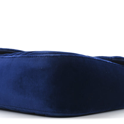 Gucci Velvet Matelasse Medium GG Marmont Shoulder Bag Cobalt Blue 10 of 10