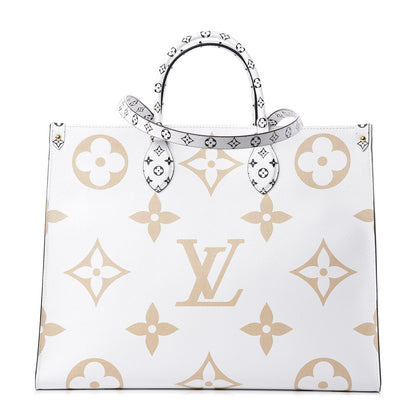 Louis Vuitton Monogram Giant Onthego GM Kaki Beige 1 of 9