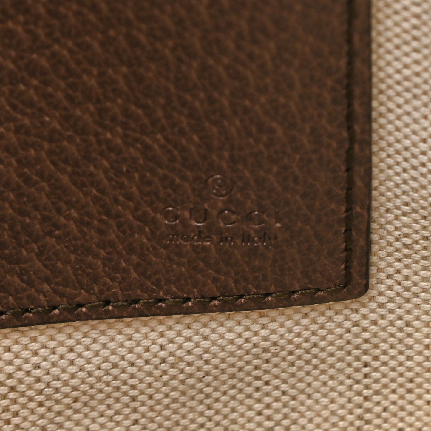 GG Supreme Monogram Courrier Documents Holder Beige New Acero