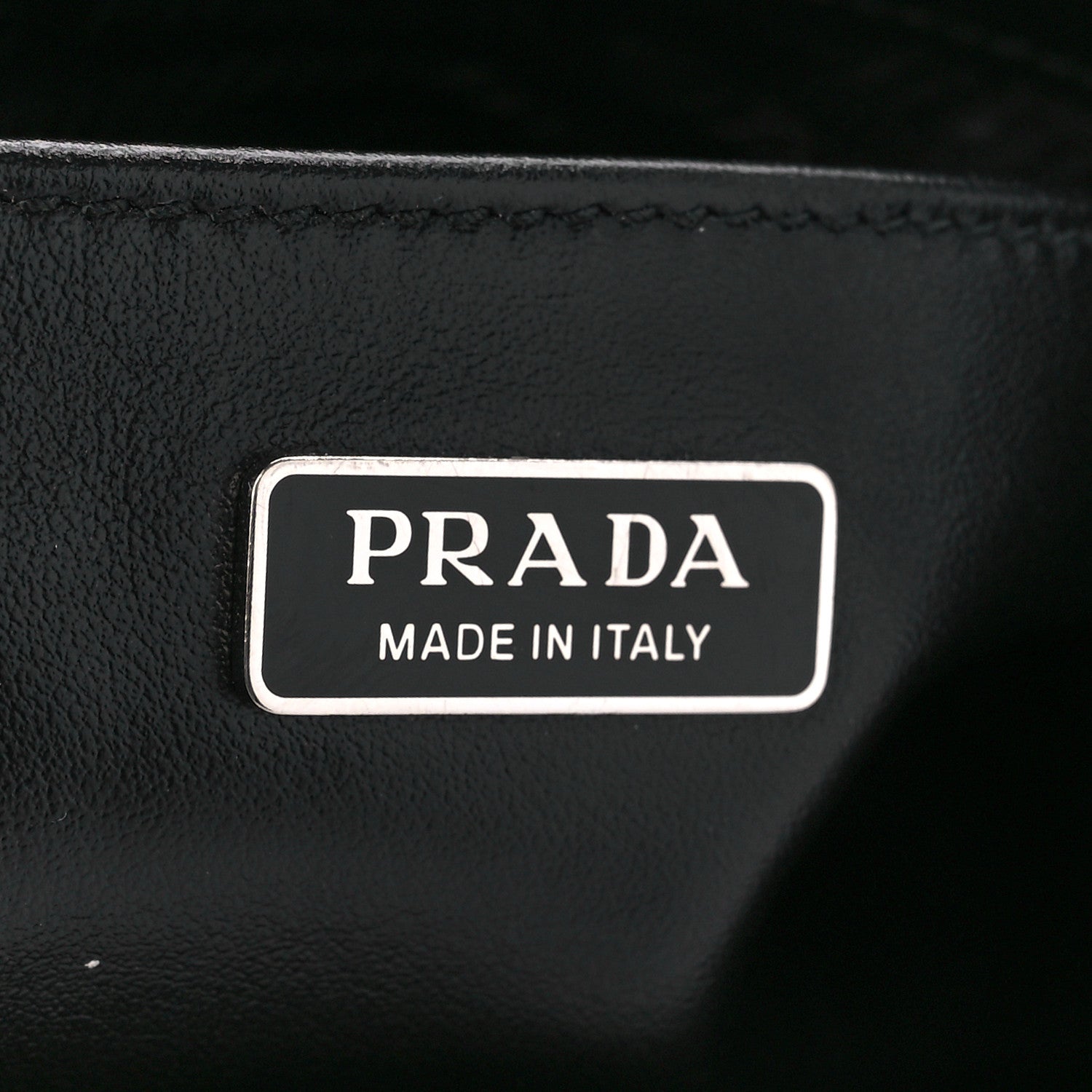 Prada Spazzolato Cleo Shoulder Bag Black 6 of 11