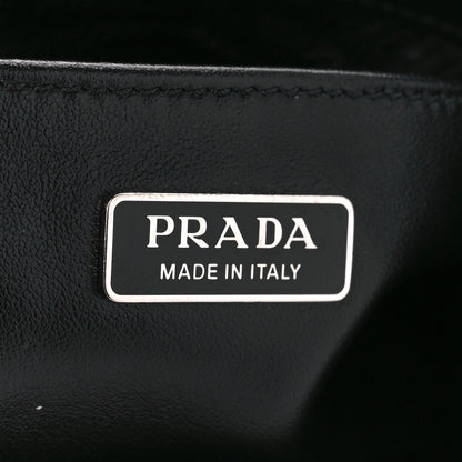 Prada Spazzolato Cleo Shoulder Bag Black 6 of 11