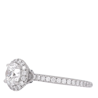 Harry Winston Platinum Diamond .57ct The One Round Brilliant Micropave Engagement Ring 47 4 3 of 6