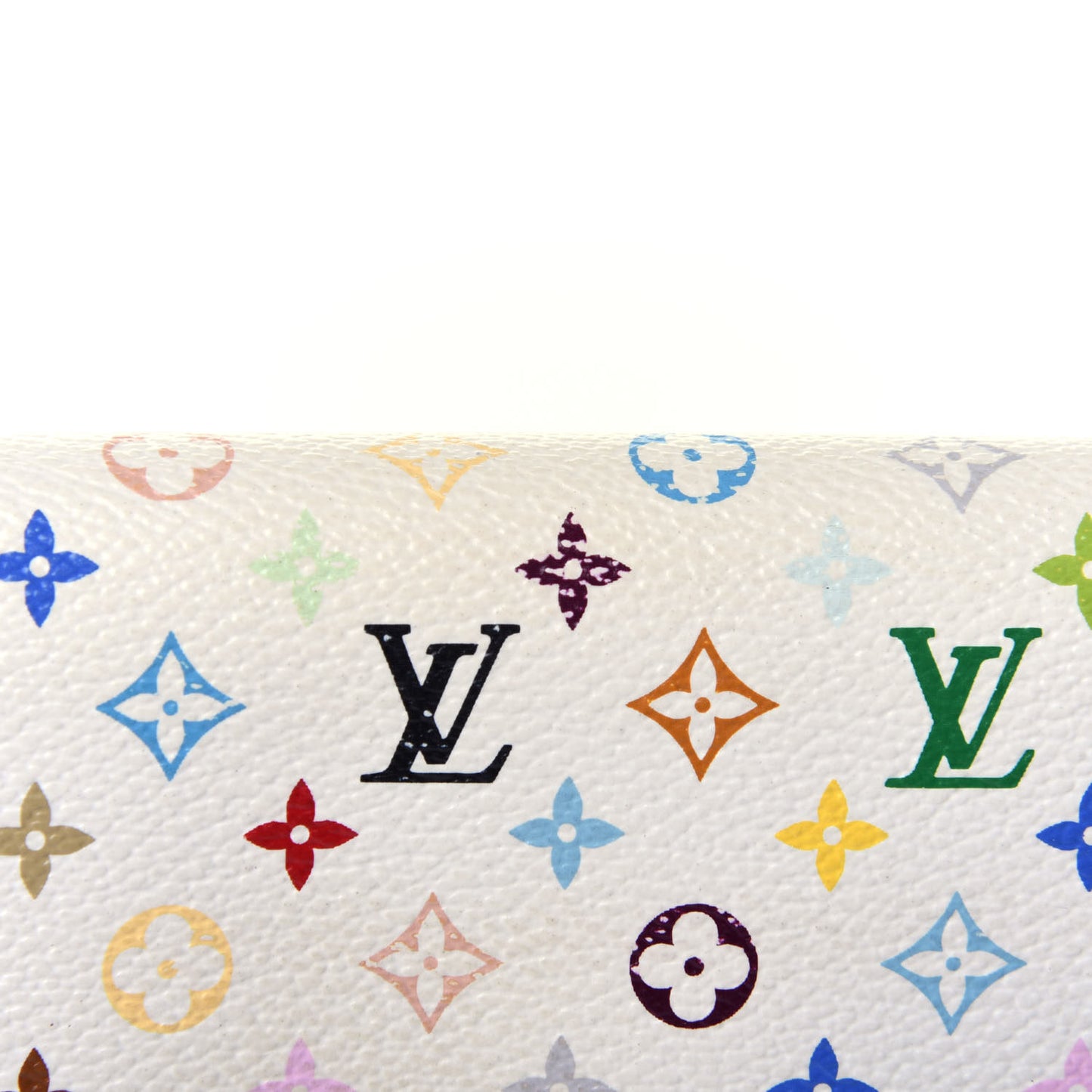 Monogram Multicolor Sarah Wallet NM White Litchi