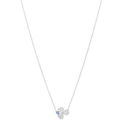 Tiffany Platinum Diamond Tanzanite Paper Flowers Pendant Necklace 1 of 3