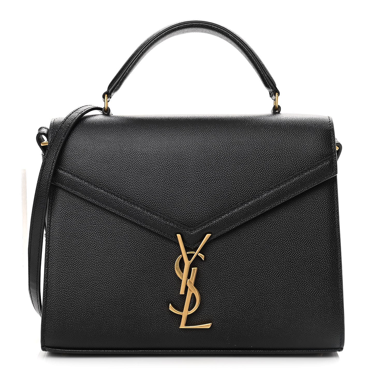 Grain de Poudre Medium Classic Monogram Cassandra Top Handle Black Rouge Legion