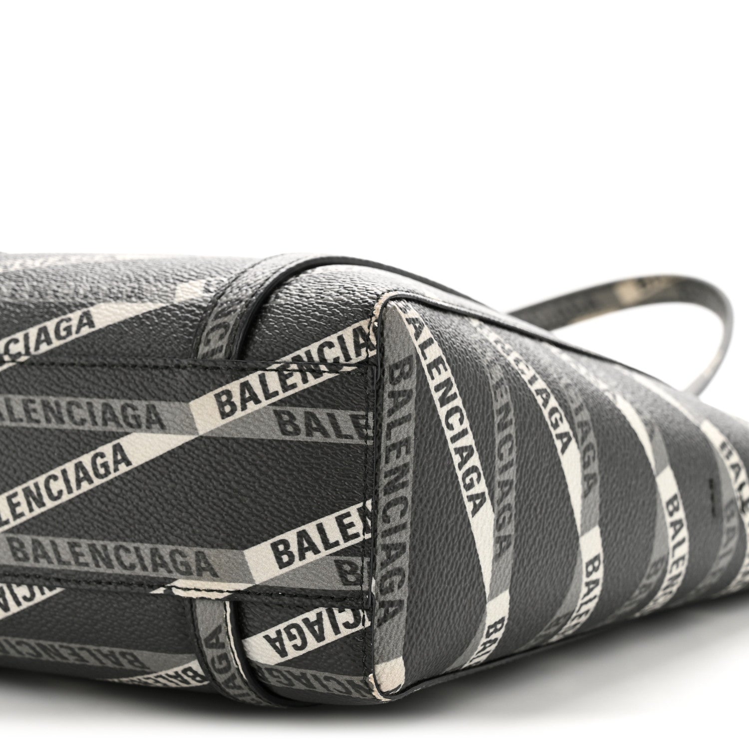 Balenciaga Coated Canvas Losange Monogram XXS Tote Black Grey 8 of 12