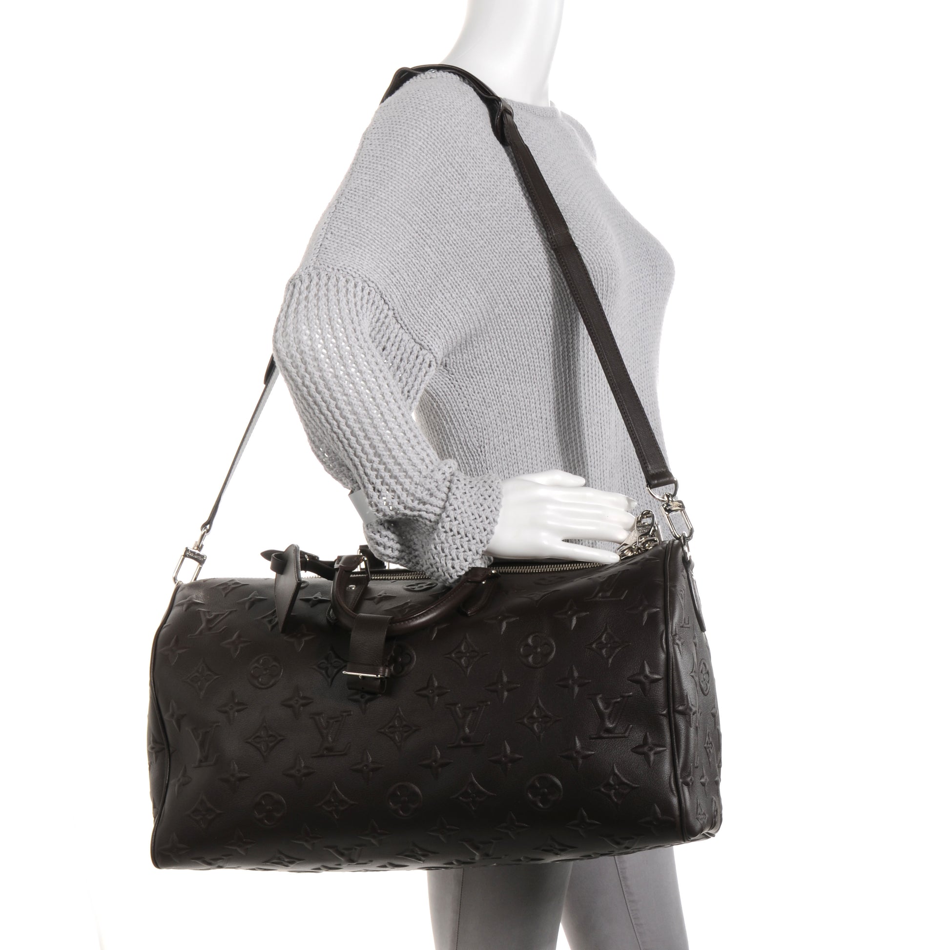Louis Vuitton EDUN Monogram Revelation Keepall 45 Bandouliere Brown 2 of 8