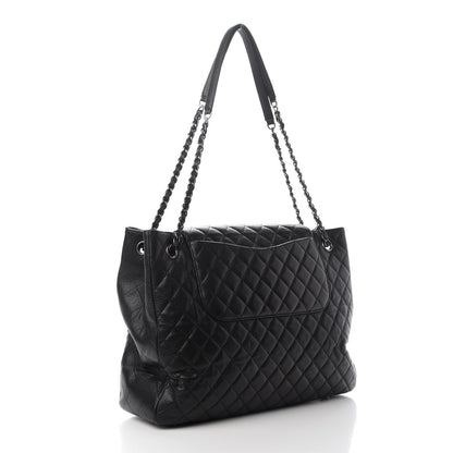 Chanel Caviar Quilted Flap Tote Black 2 of 14