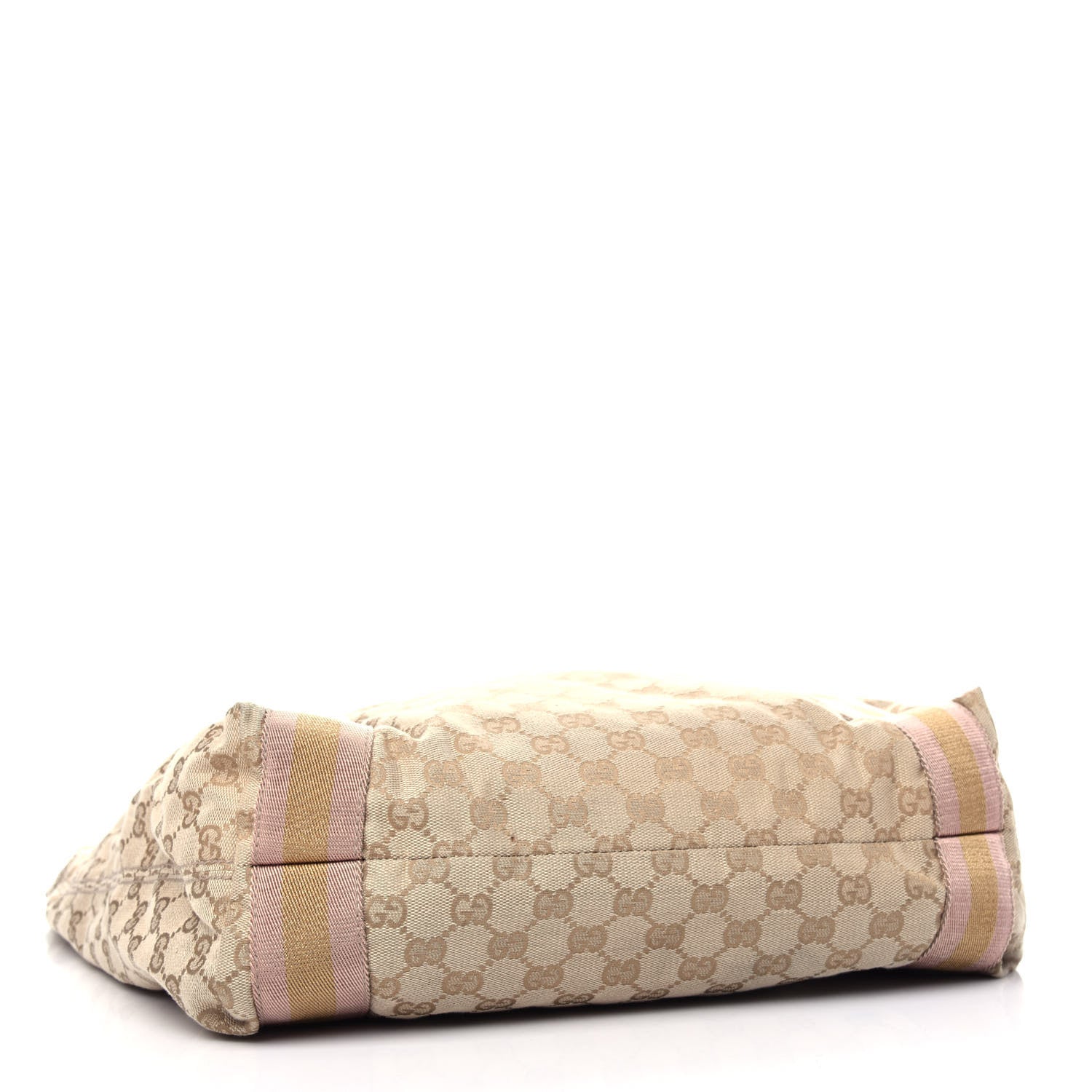 Gucci Monogram Medium Web Tote Pink Gold 4 of 10