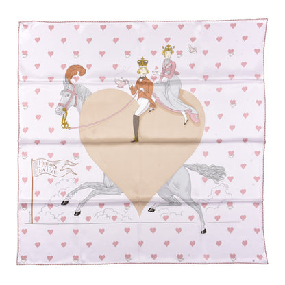 Hermes Silk Hermes Tea Time Scarf 70 Rose Pale Beige 1 of 6
