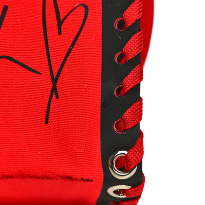 Christian Louboutin Braided Canvas Mini Cabalace Shopper Tote Red Black 13 of 13