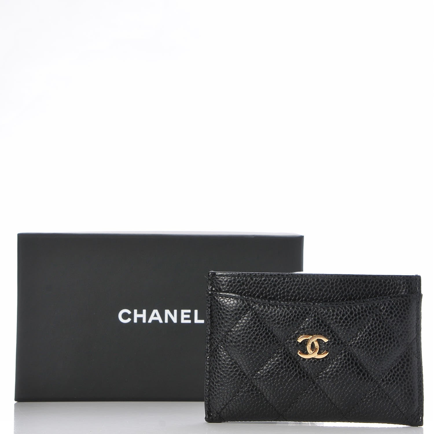 Chanel Caviar Quilted Card Holder Black 10 of 10