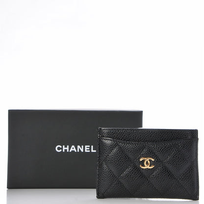 Chanel Caviar Quilted Card Holder Black 10 of 10
