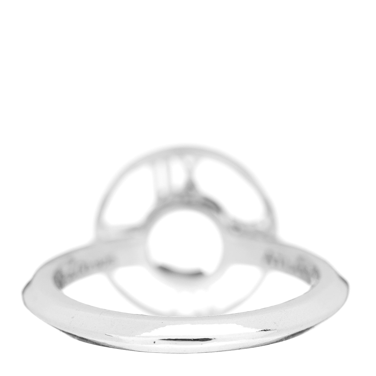 Tiffany Sterling Silver Atlas Round Medallion Ring 54 7 4 of 5