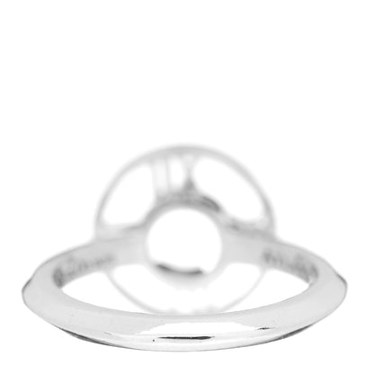 Tiffany Sterling Silver Atlas Round Medallion Ring 54 7 4 of 5