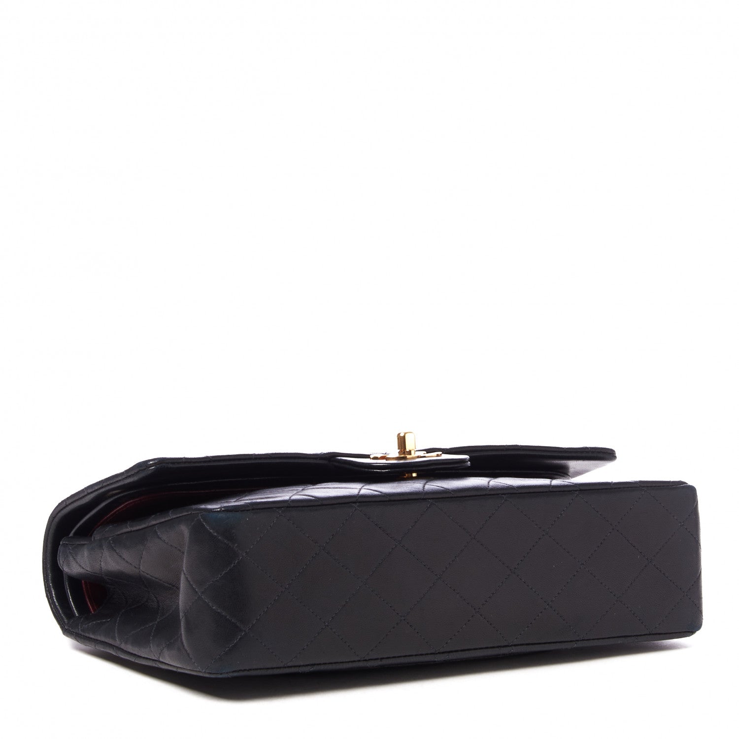 Chanel Lambskin Quilted Medium Double Flap Black 3 of 9