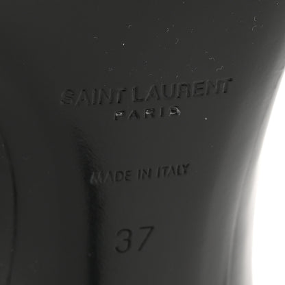 Saint Laurent Patent Vendome Buckle Ankle Booties 37 Black 7 of 9