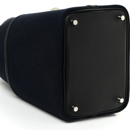 Hermes Toile Goeland Swift Cargo Picotin Lock 18 Bleu Marine 8 of 10