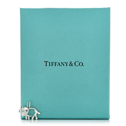 Tiffany Sterling Silver Tsavorite Save the Wild Elephant Charm 5 of 5