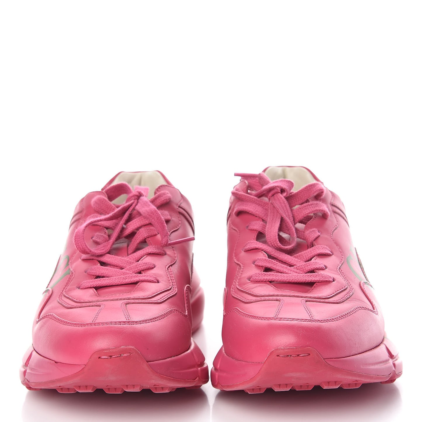 Calfskin Logo Mens Rhyton Sneakers 7 Box Pink