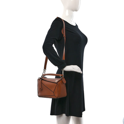 Loewe Calfskin Small Puzzle Bag Tan 2 of 10