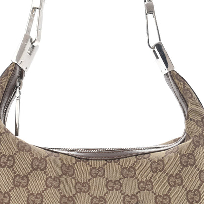 Gucci Monogram GG Small Clasp Hobo Brown 8 of 11