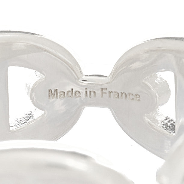 Sterling Silver PM Chaine d'Ancre Enchainee Band Ring 53 6.25