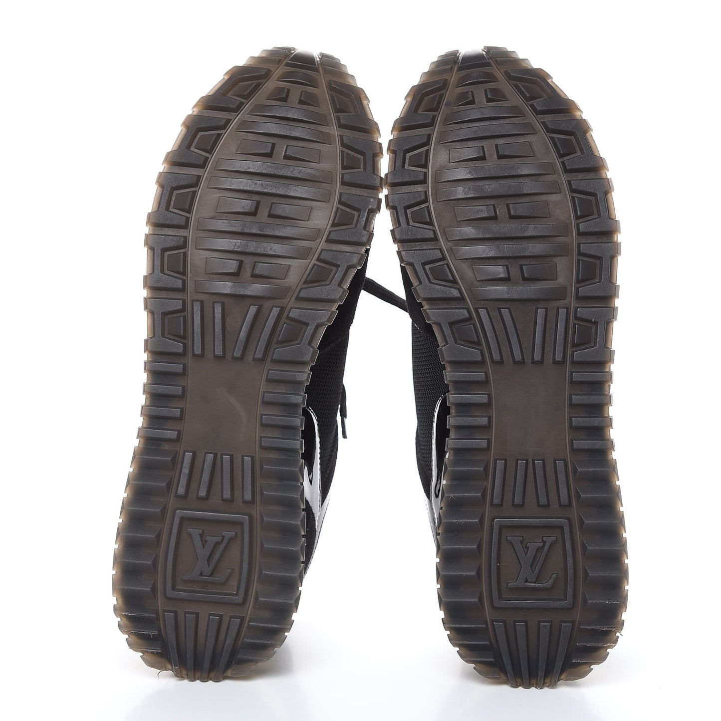 Suede Monogram Run Away Sneakers 38.5 Black