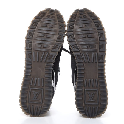 Louis Vuitton Suede Monogram Run Away Sneakers 38.5 Black 5 of 8