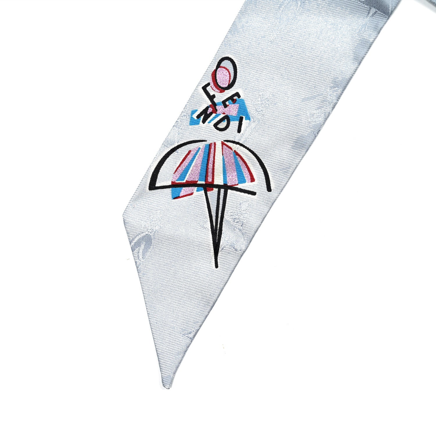 Fendi Silk Jacquard Bamboline Wrappy Bandeau Artico 2 of 6