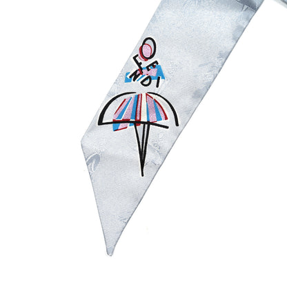 Fendi Silk Jacquard Bamboline Wrappy Bandeau Artico 2 of 6