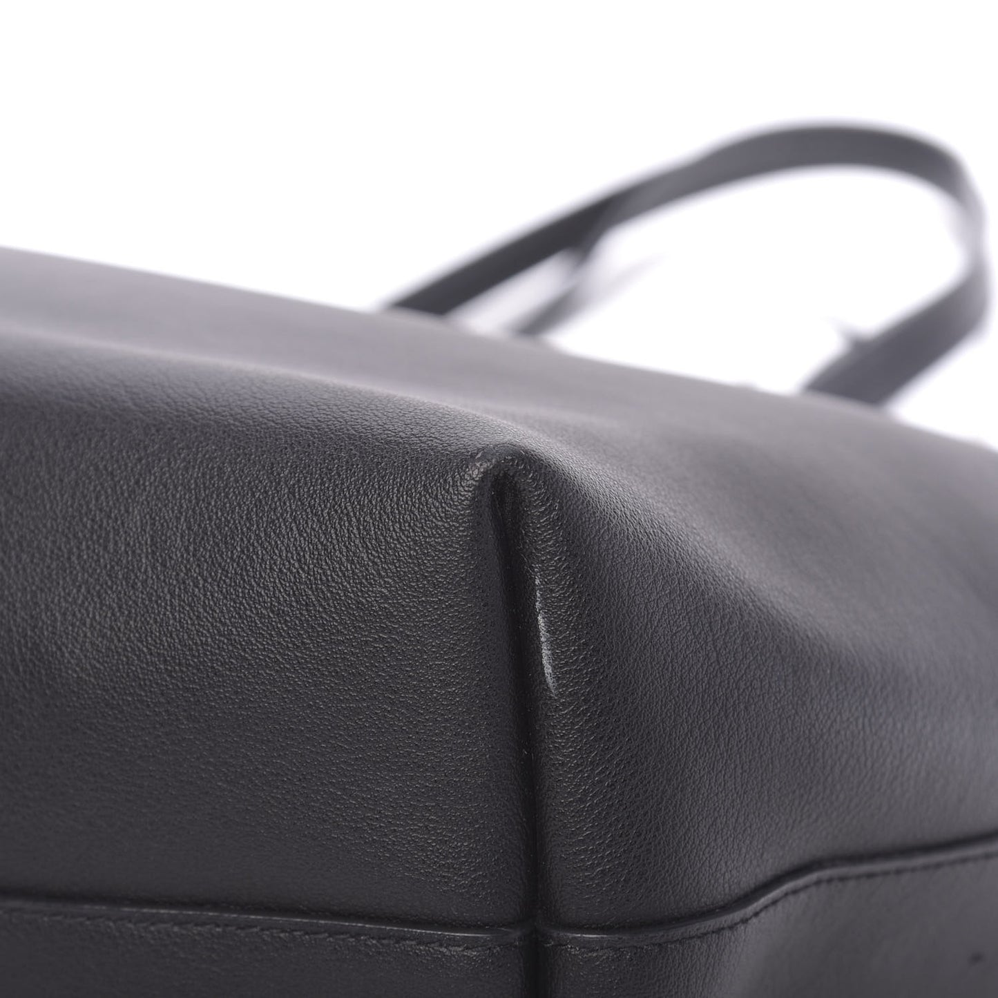 Calfskin Large Shopping Tote Black
